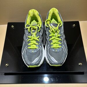 Asics Gt-2160 Gel Duomax Women's Running Shoes (T154N), Gray/lime